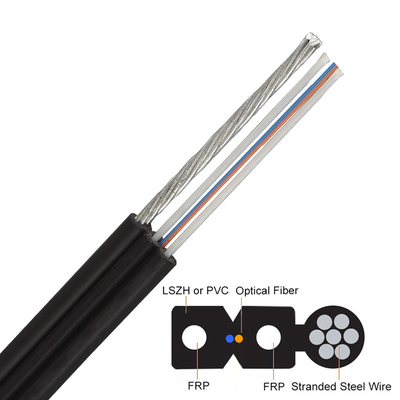 Οπτικό καλώδιο ινών GJYXFCH ANATEL FTTH καλώδιο πτώσης 1/2/4 πυρήνας